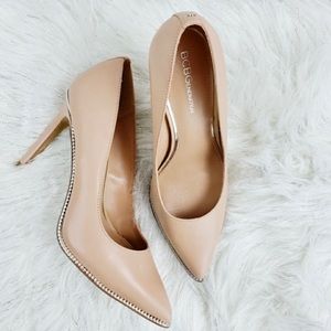 NEW BCBGeneration Nude Leather Pump